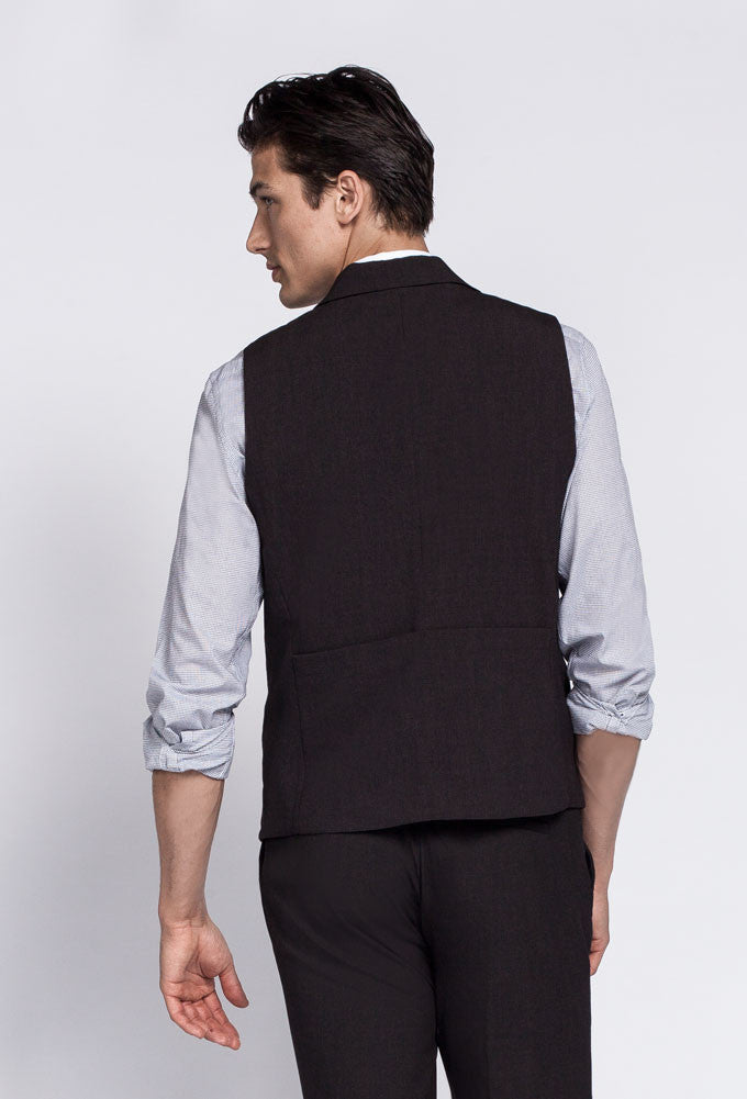 Bistro Male Vest W/ Patch Pockets