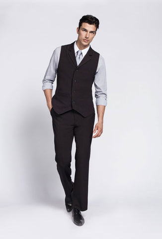 Bistro Male Vest W/ Patch Pockets
