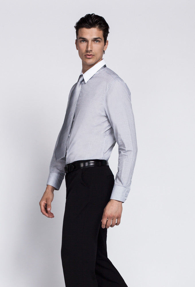 Oxford Men's Mini Check Dress Shirt